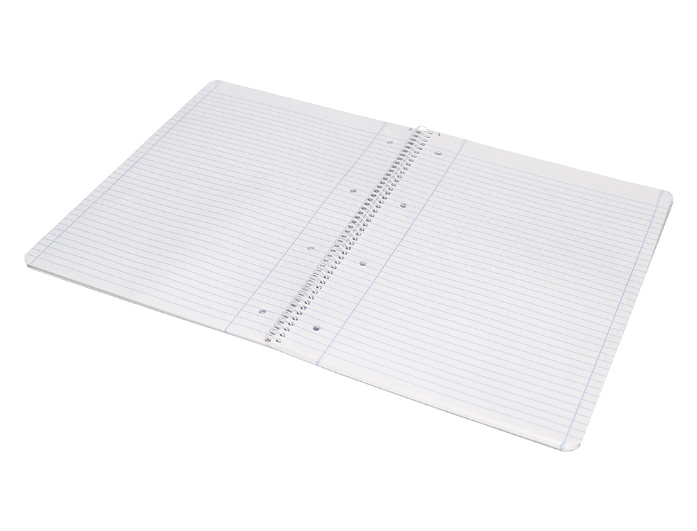 CUADERNO ESPIRAL LIDERPAPEL A4 MICRO SMART TAPA BLANDA 80H60GR HORIZONTAL 7MM DOBLE MARGEN 4 TALADROS COLORES