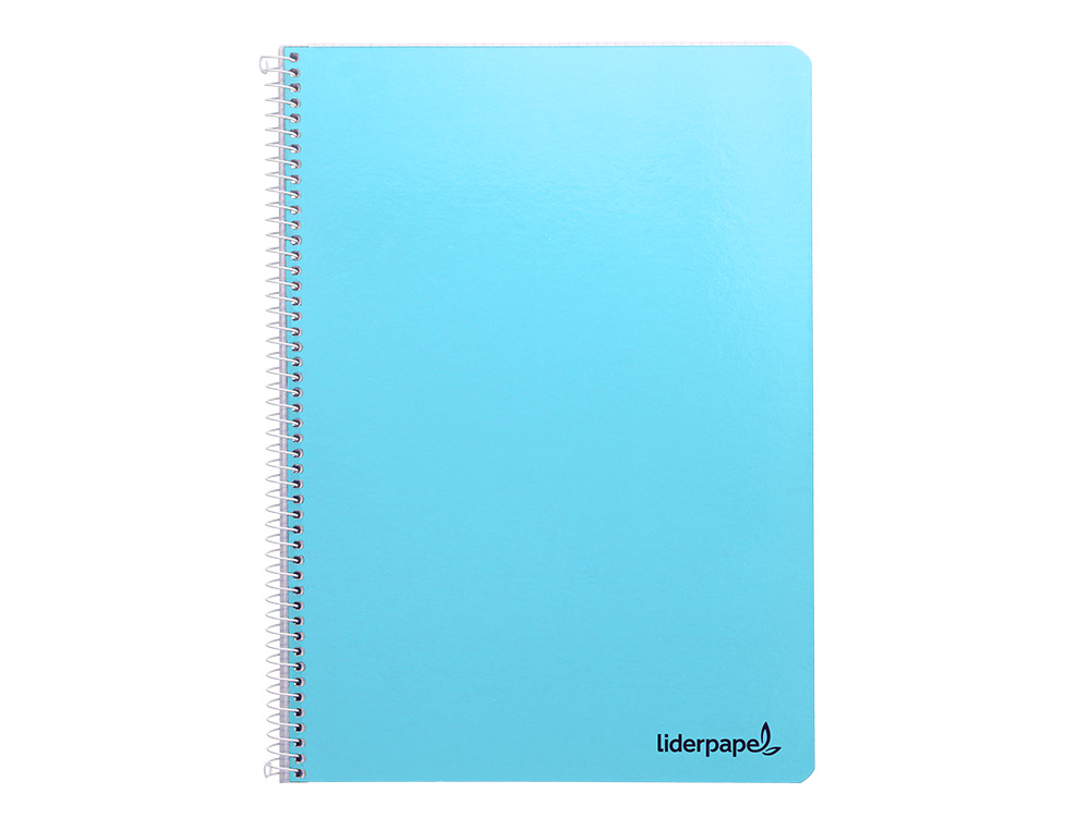 CUADERNO ESPIRAL LIDERPAPEL A4 MICRO SMART TAPA BLANDA 80H60GR HORIZONTAL 7MM DOBLE MARGEN 4 TALADROS COLORES