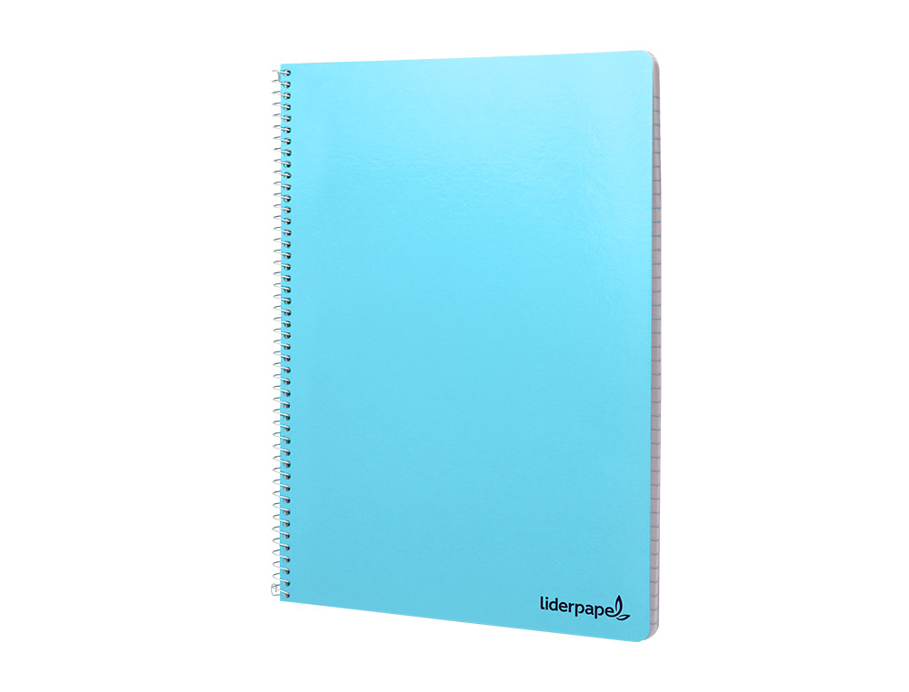 CUADERNO ESPIRAL LIDERPAPEL A4 MICRO SMART TAPA BLANDA 80H60GR HORIZONTAL 7MM DOBLE MARGEN 4 TALADROS COLORES