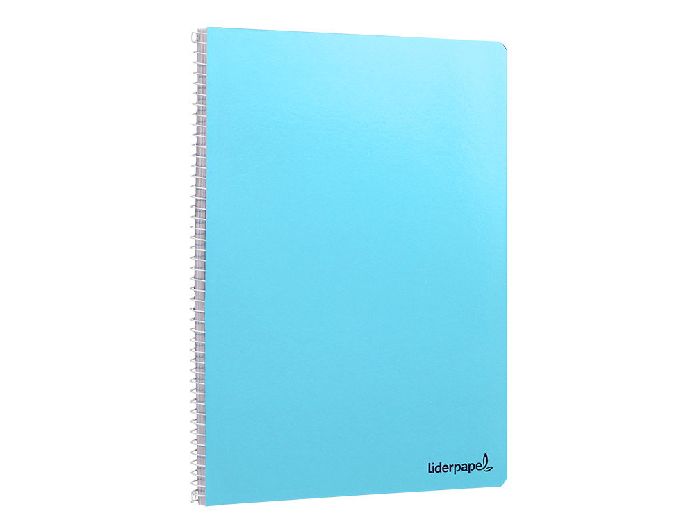 CUADERNO ESPIRAL LIDERPAPEL A4 MICRO SMART TAPA BLANDA 80H60GR HORIZONTAL 7MM DOBLE MARGEN 4 TALADROS COLORES