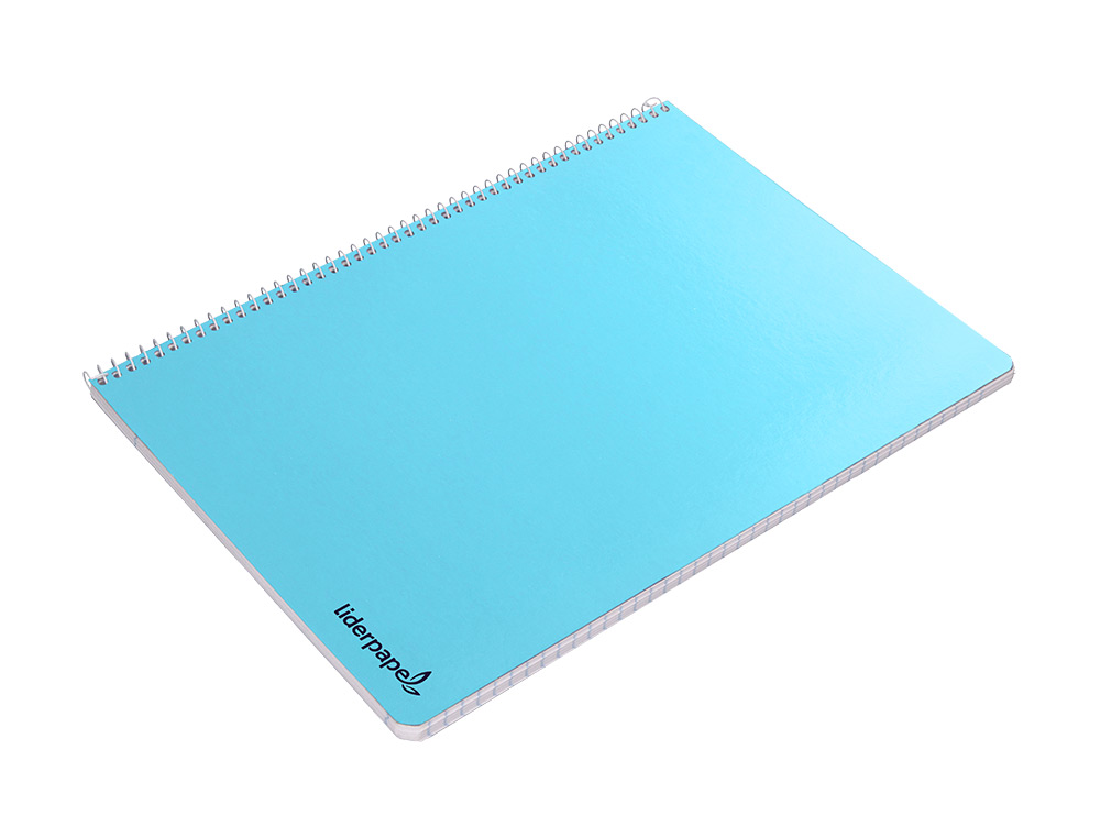 CUADERNO ESPIRAL LIDERPAPEL A4 MICRO SMART TAPA BLANDA 80H60GR HORIZONTAL 7MM DOBLE MARGEN 4 TALADROS COLORES