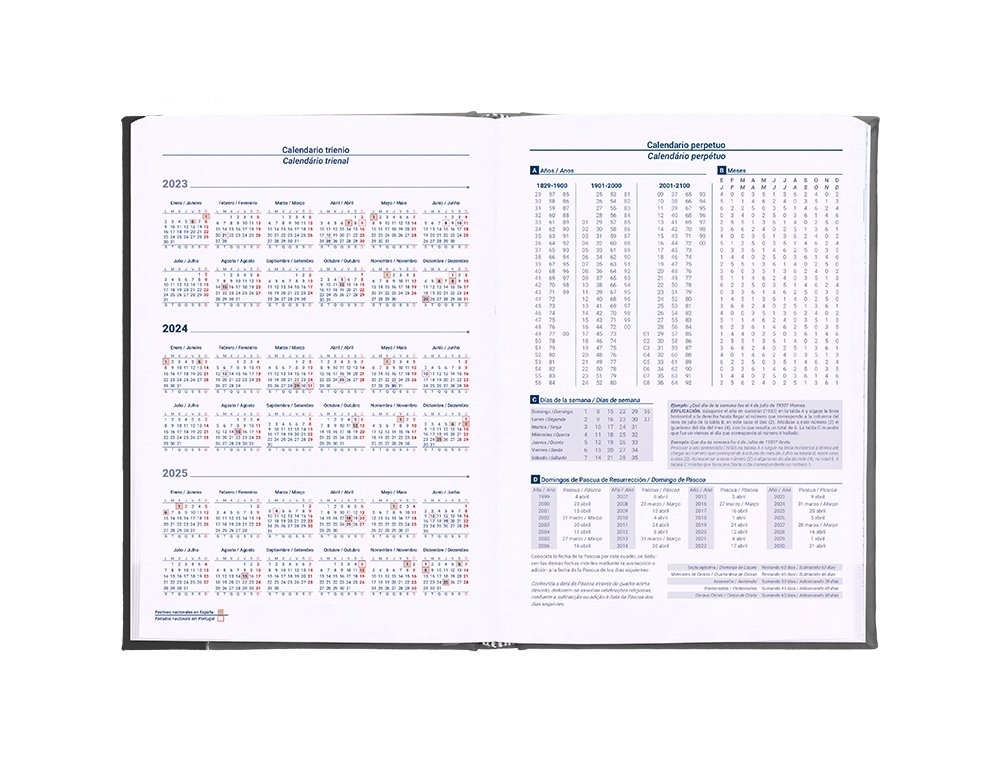 AGENDA ENCUADERNADA LIDERPAPEL CHATZI 15X21 CM 2024 DIA PAGINA COLOR GRIS PAPEL 70 GR