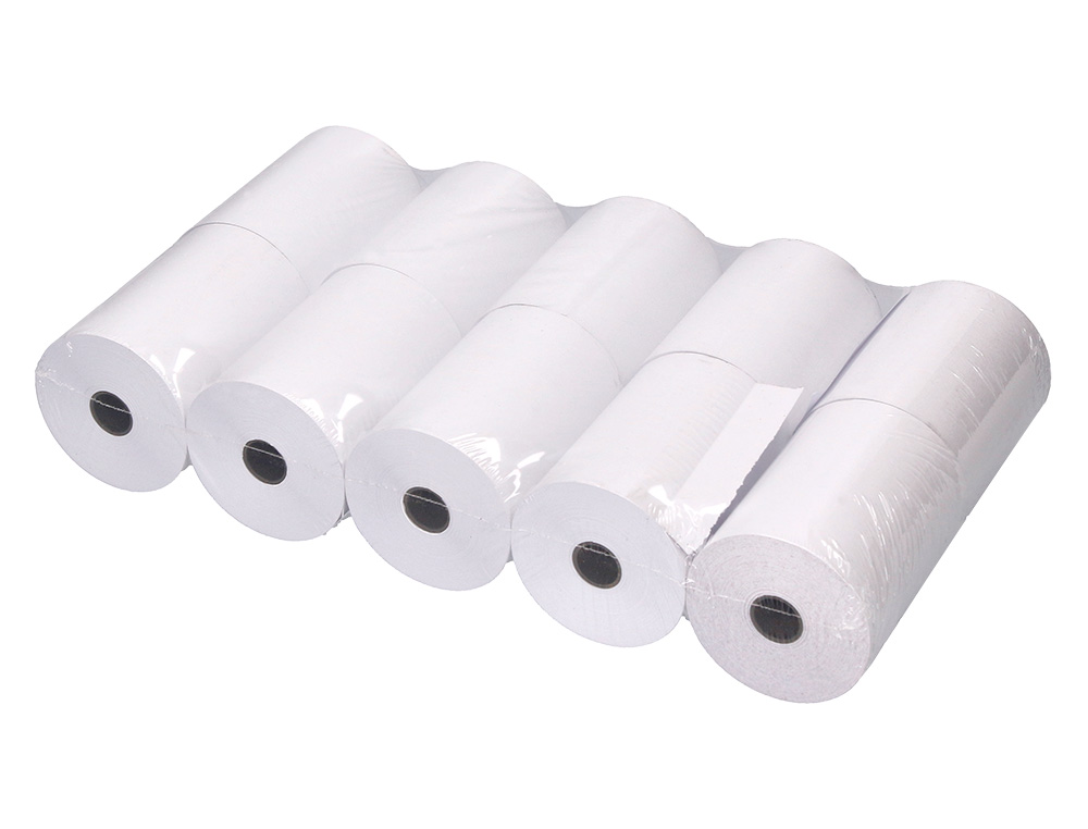 ROLLO SUMADORA TERMICO Q-CONNECT 80 MM ANCHO X 60 MM DIAMETRO SIN BISFENOL A PAPEL DE 70 G/M2