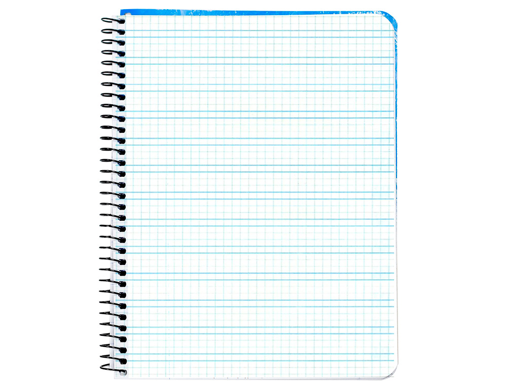 CUADERNO ESPIRAL LIDERPAPEL FOLIO PAUTAGUIA TAPA BLANDA 80H 75GR CUADRO PAUTADO 3MM CO N MARGEN COLORES SURTIDOS
