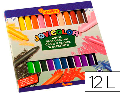 LAPICES CERA JOVICOLOR CAJA DE 12 COLORES SURTIDOS