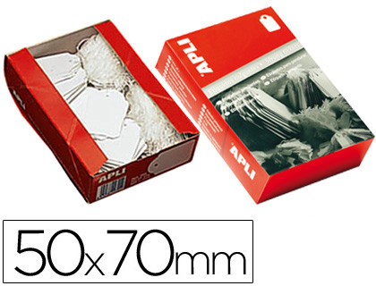 ETIQUETAS COLGANTES APLI 396 50X70 MM CAJA DE 400 UNIDADES