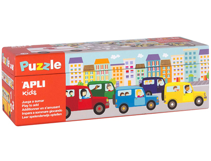 PUZLE APLI KIDS SUMAS TRANSPORTES 30 PIEZAS