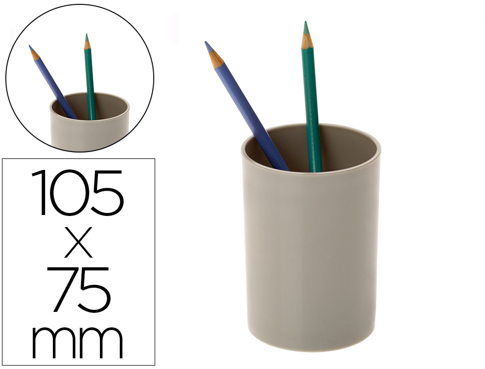 CUBILETE PORTALAPICES ARCHIVO 2000 ECOGREEN 100% RECICLADO GRIS