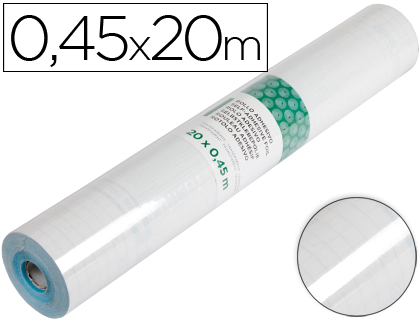 ROLLO ADHESIVO LIDERPAPEL TRANSPARENTE ROLLO DE 0,45 X 20 MT