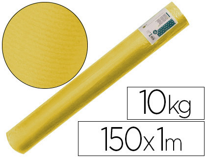 PAPEL KRAFT VERJURADO LIDERPAPEL AMARILLO 150 MT 65 GR BOBINA 10 KG