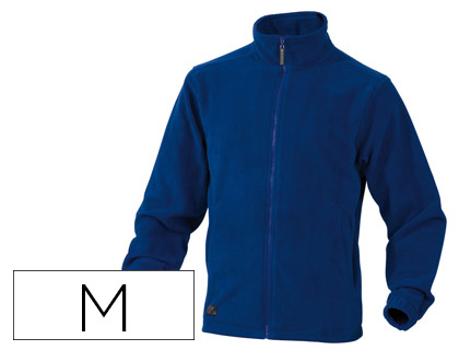 CHAQUETA DELTAPLUS POLAR CON CREMALLERA 2 BOLSILLOS COLOR AZUL TALLA M