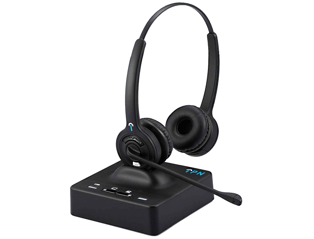 AURICULAR ACCUTONE DW1B INALAMBRICO BIAURAL CON TECNOLOGIA ECO DECT CONEXION RJ USB 9 HORAS DE BATERIA 400