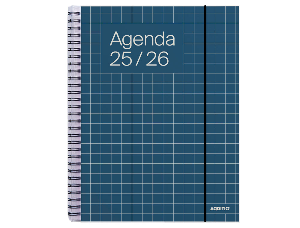 AGENDA UNIVERSAL ADDITIO SEMANA VISTA 16,5X21,5 CM CURSO ESCOLAR +16 AOS PAGINAS ANOTACIONES COLORES SURTIDOS