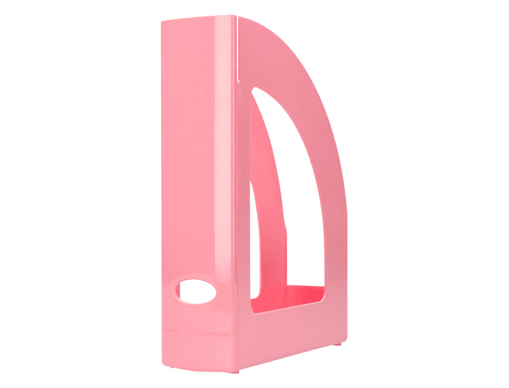 REVISTERO PLASTICO Q-CONNECT COLOR ROSA PASTEL