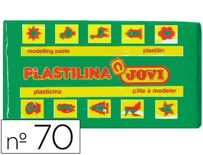 PLASTILINA JOVI 70 VERDE CLARO -UNIDAD -TAMAO PEQUEO