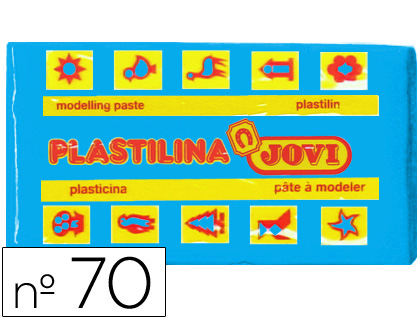 PLASTILINA JOVI 70 AZUL CLARO -UNIDAD -TAMAO PEQUEO