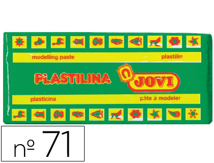 PLASTILINA JOVI 71 VERDE CLARO -UNIDAD -TAMAO MEDIANO