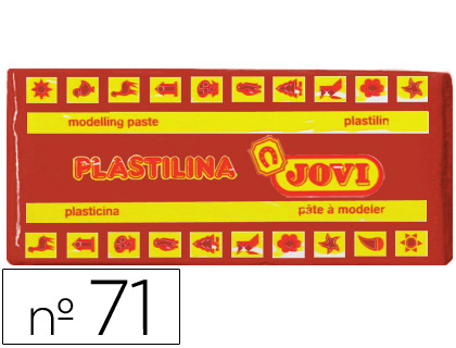 PLASTILINA JOVI 71 MARRON -UNIDAD -TAMAO MEDIANO