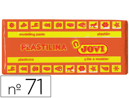 PLASTILINA JOVI 71 NARANJA -UNIDAD -TAMAO MEDIANO