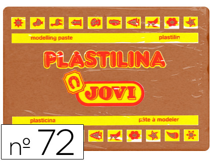 PLASTILINA JOVI 72 MARRON -UNIDAD -TAMAO GRANDE