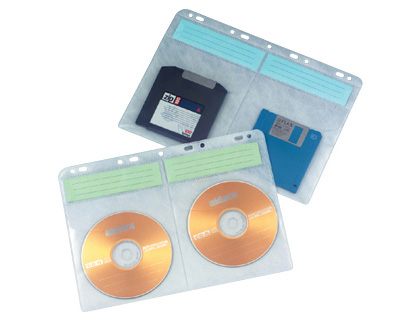 FUNDA PARA 4 C.D. Q-CONNECT CON TALADROS BOLSA DE 10 FUNDAS