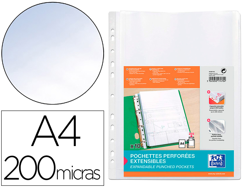 FUNDA OXFORD MULTITALADRO FUELLE DIN A4