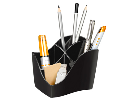 ORGANIZADOR SOBREMESA CEP GAMA ELLYPSE PLASTICO NEGRO 118X89X98 MM